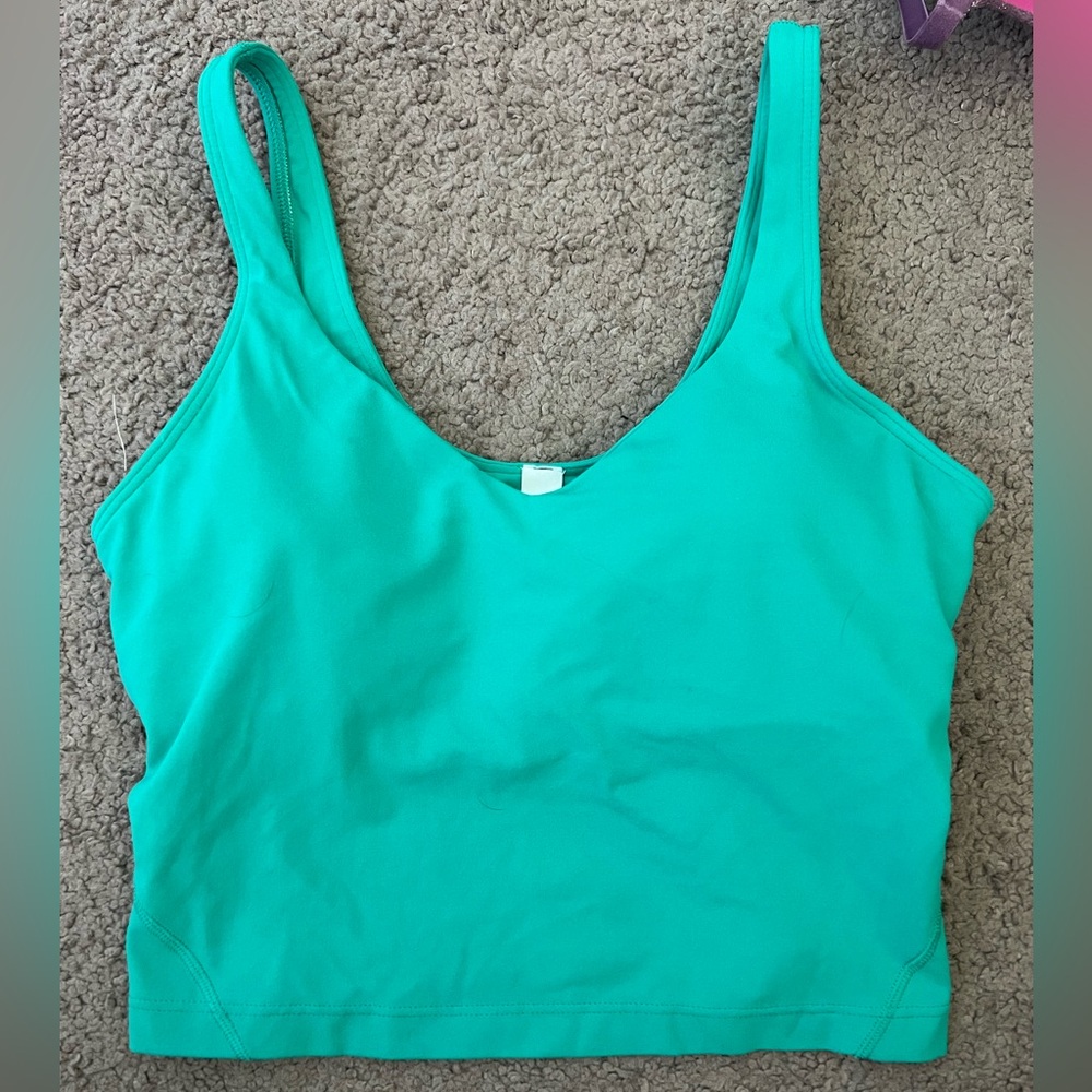 LULULEMON Align Turquoise Tank Top Size 6